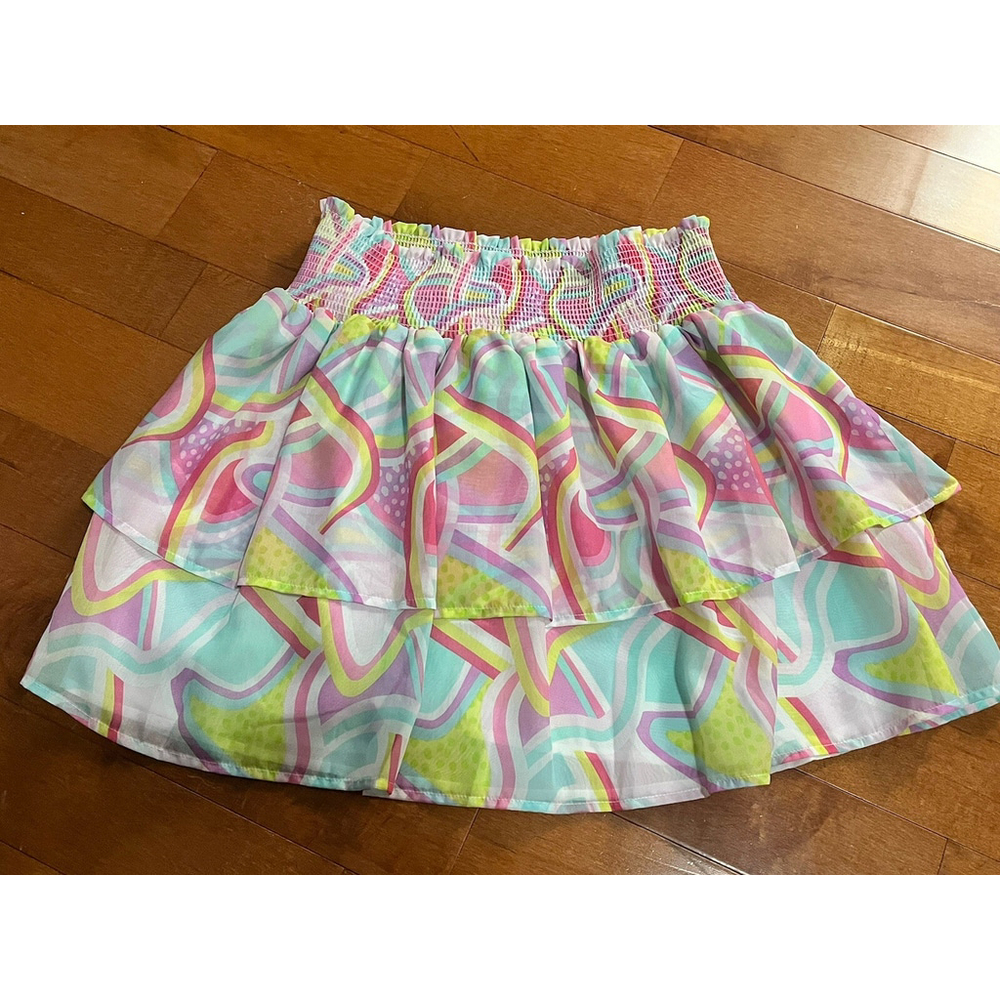 Michelle McDowell Sz Small Skirt Marley Tiered Smocked Waist Dream Darling NWT